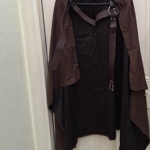 Cape Brown with Belt Detail